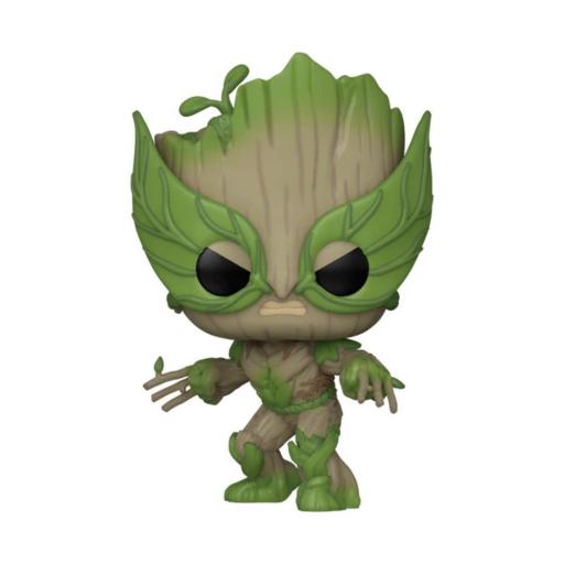 Figura Funko Pop! Guardianes de la Galaxia Groot Lobezno 9 cm