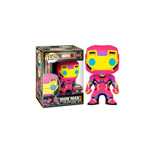 Figura Funko Pop! Avengers Iron Man Black Light Marvel 9 cm