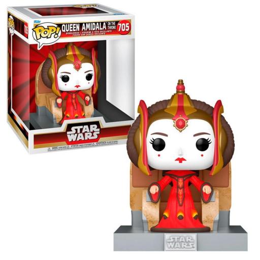 Figura Funko Pop! Star Wars Queen Amidala Trono Deluxe 9 cm