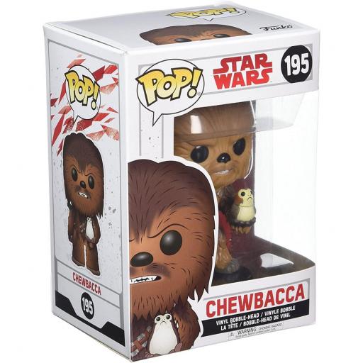 Figura Funko Pop! Star Wars E8 The Last Jedi Chewbacca y Porg 9 cm [1]