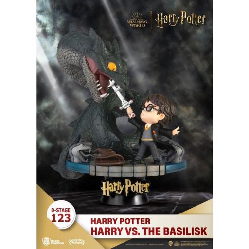 Figura Harry Potter VS Basilisco D-Stage 16 cm