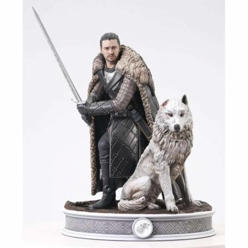 Figura Diamond Collection Juego de Tronos Jon Snow y Fantasma 25 cm