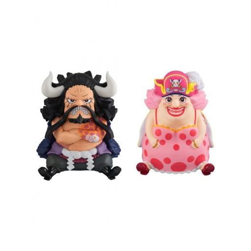 Pack 2 Figuras One Piece Kaido the Beast & Big Mom Look Up 11 cm