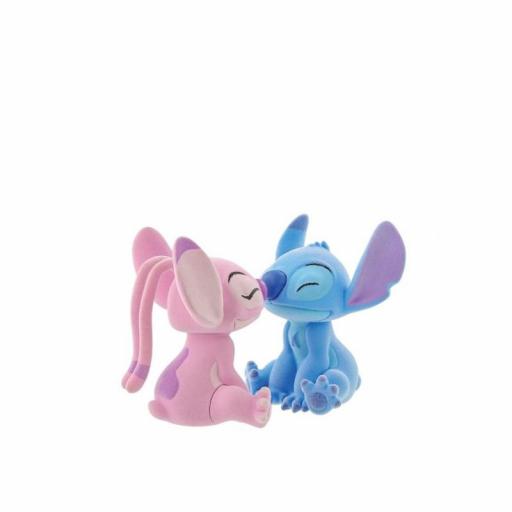 2 Figuras Enesco Disney Lilo y Stitch Angel y Stich Beso 9 cm [1]