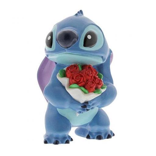 Figura Enesco Disney Lilo y Stitch con Rosas 6 cm