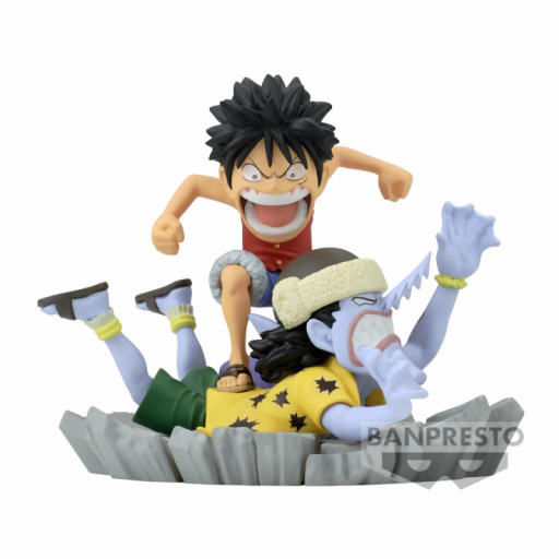 Figura One Piece Luffy VS Arlong Banpresto WCF 10 Log Stories 7 cm