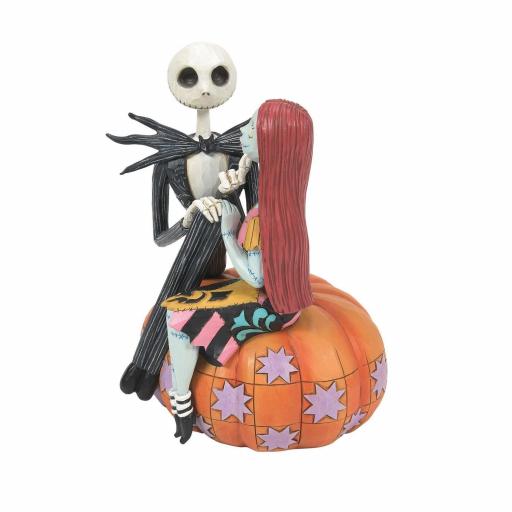 Figura Disney Pesadilla Antes de Navidad Jack y Sally Calabaza Enesco 16 cm [1]