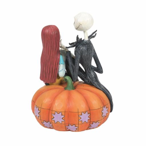 Figura Disney Pesadilla Antes de Navidad Jack y Sally Calabaza Enesco 16 cm [3]