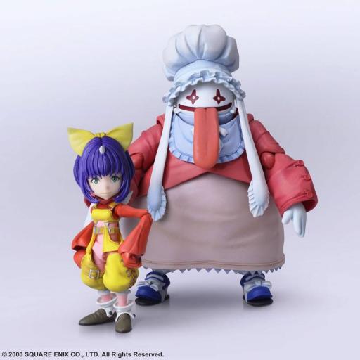 Figuras articuladas Bring Arts Final Fantasy IX Eiko Carol y Quina Quen 9 - 14 cm