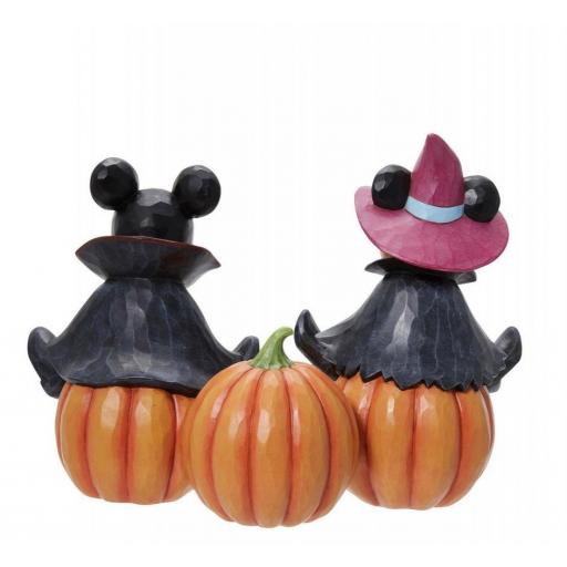 Figura Enesco Disney Mickey Mouse y Minnie Mouse Vampiro y Bruja 18 cm [4]