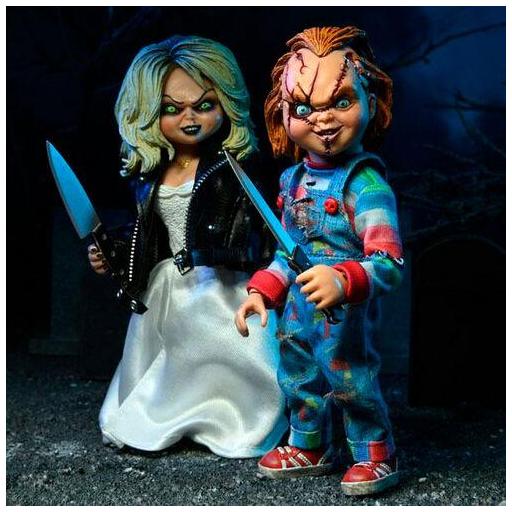 Pack 2 figuras articuladas Neca La novia de Chucky: Tiffany y Chucky 13 cm [1]