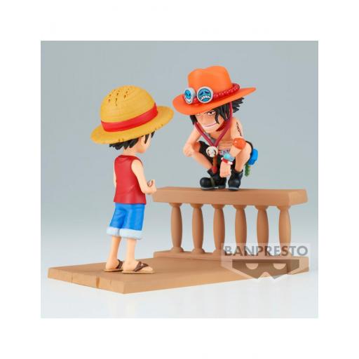 Figura One Piece Luffy & Ace Banpresto WCF 10 Log Stories 8 cm [2]