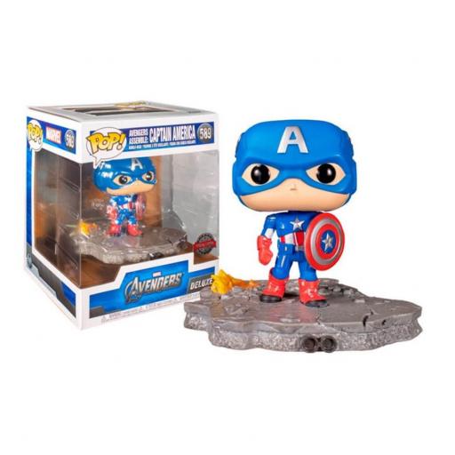 Figura Funko Pop! Marvel Los Vengadores Capitán América Assemble Edición Especial 9 cm [1]