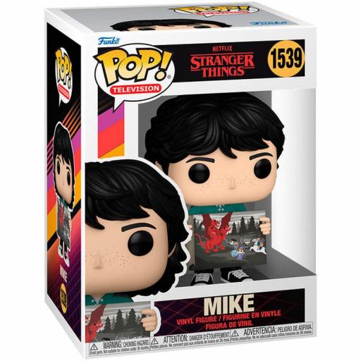 Figura Funko Pop! Stranger Things 4 Mike con dibujo 9 cm [1]