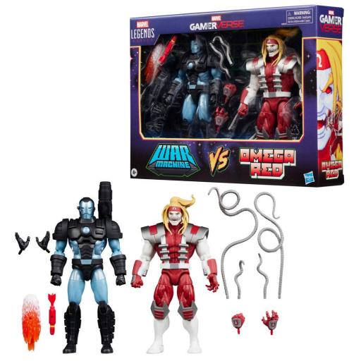 Figuras War Machine & Omega Red Gamerverse Marvel Legends Hasbro 15 cm [1]