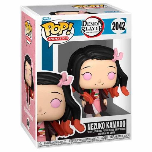 Figura Funko Pop! Demon Slayer Nezuko Kamado sonriendo 9 cm [1]