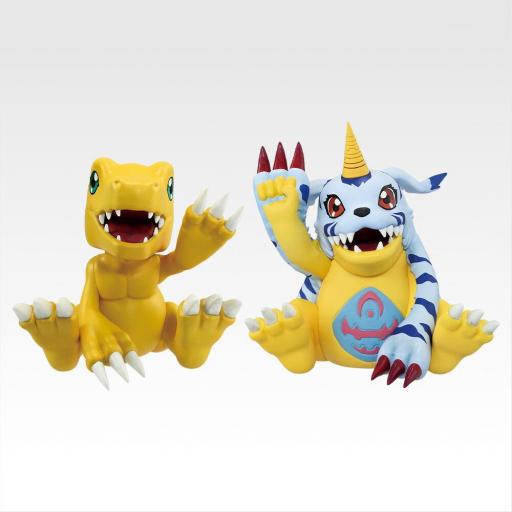 Figura Digimon Adventure Agumon y Gabumon Ichibansho Banpresto 7 cm