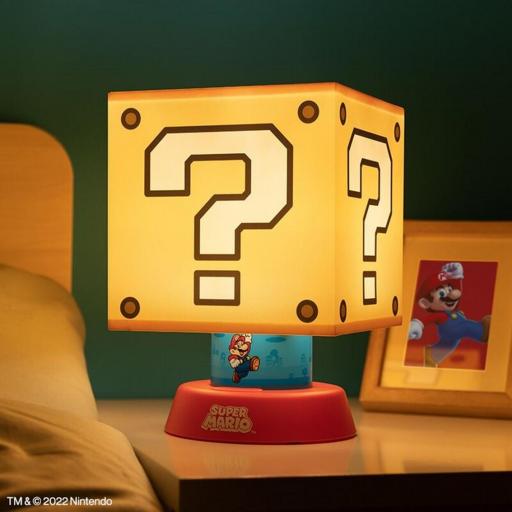 Lámpara Super Mario caja sorpresa 28 cm