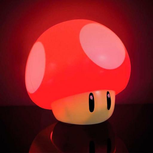 Lámpara Super Mario Seta Roja Luz y Sonido 12 cm [1]