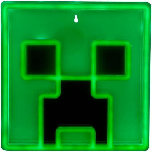 Lámpara Pared Minecraft Creeper LED Neon 25 cm [0]