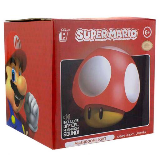 Lámpara Super Mario Seta Roja Luz y Sonido 12 cm [2]