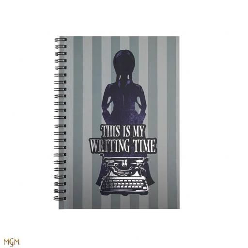 Libreta Wednesday Addams Miércoles This is my Writing Time