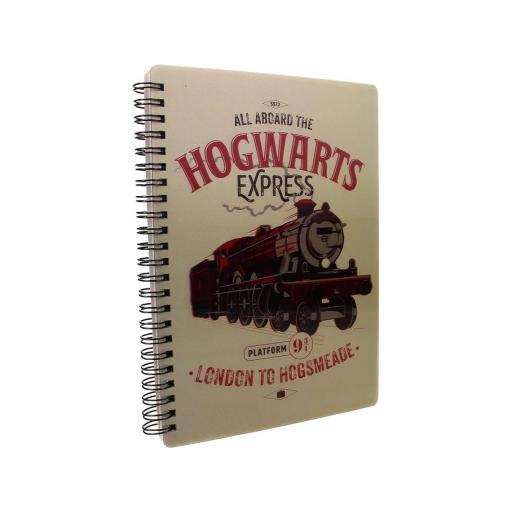 Libreta 3D A5 Harry Potter Hogwarts Express 