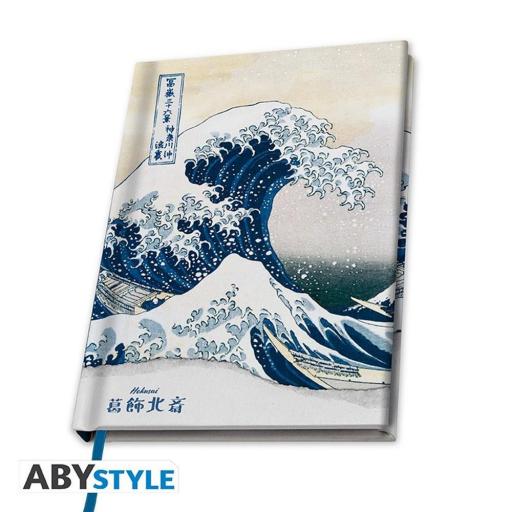 Cuaderno A5 Hokusai La g+Gran Ola Kanagawa