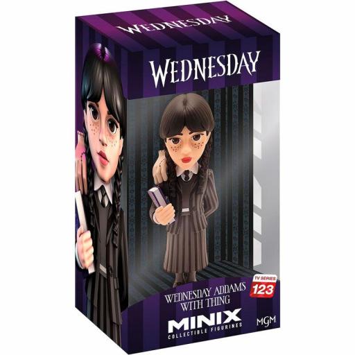 Figura MINIX Miércoles Addams & Cosa The Thing 12 cm [3]