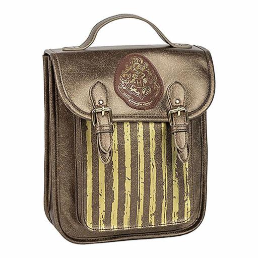 Mochila Harry Potter Hogwarts Dorada