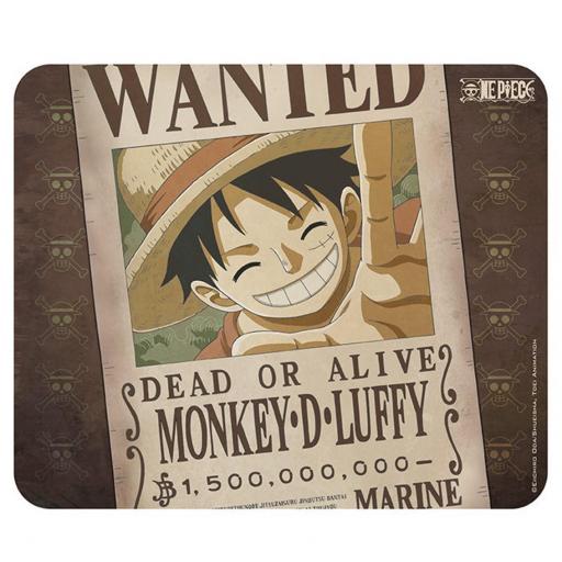 Alfombrilla de Ratón One Piece cartel wanted Luffy
