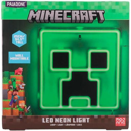 Lámpara Pared Minecraft Creeper LED Neon 25 cm [3]