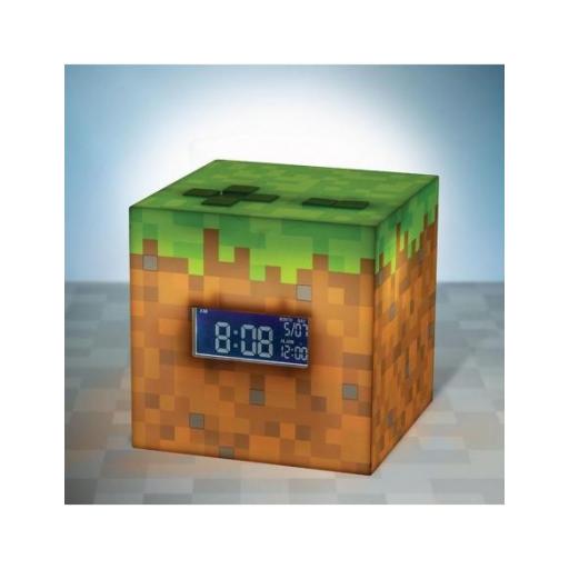 Lámpara Despertador Minecraft Bloque con Sonido 15 cm [1]
