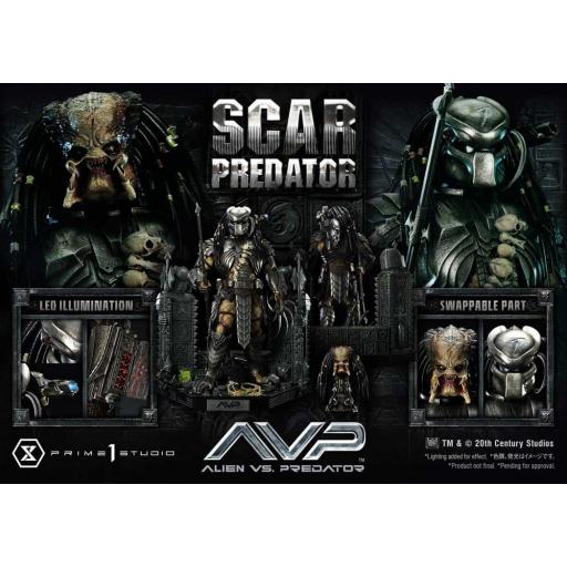 Estatua Prime 1 Studio Alien vs. Predator Scar Predator 93 cm