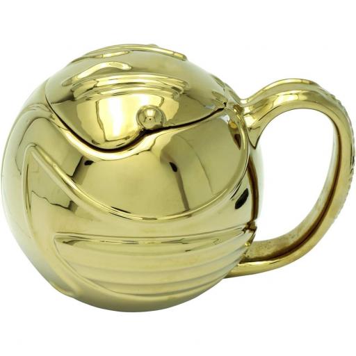 Taza Harry Potter Snitch Dorada 3D