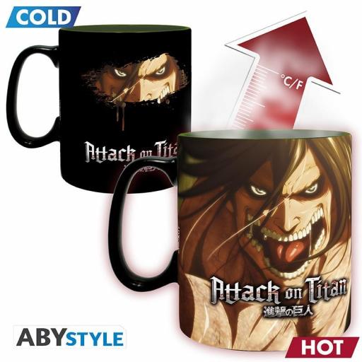 Taza Térmica Attack on Titan Eren Titan