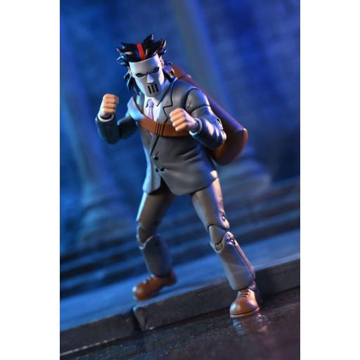 Figuras Tortugas Ninja Casey Jones & Split Foot Soldier Business Suit NECA 18 cm [3]