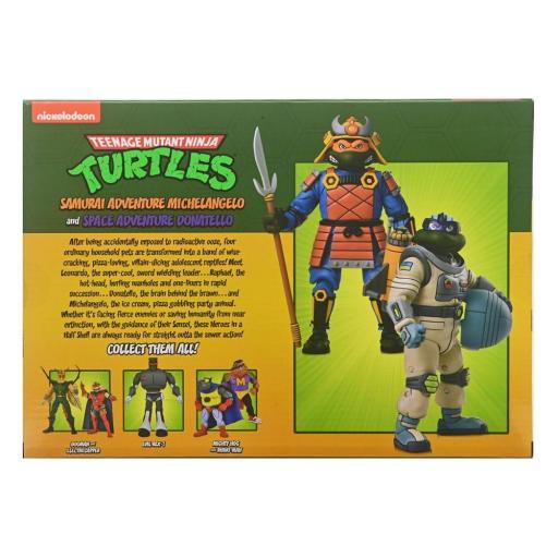 Figuras Tortugas Ninja Space Adventure Donatello & Samurai Michelangelo NECA 18 cm [4]