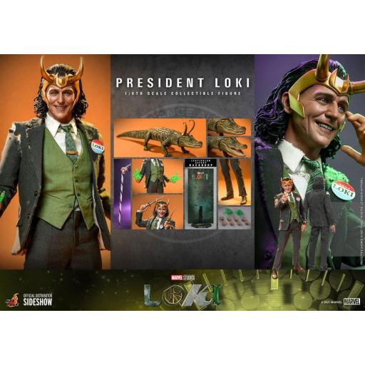 Figura Articulada Hot Toys Marvel Loki: President Loki 31 cm
