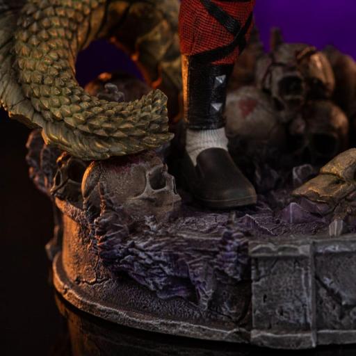 Estatua Mortal Kombat Scorpion Liu Kang  Art Scale Iron Studios 23 cm [5]
