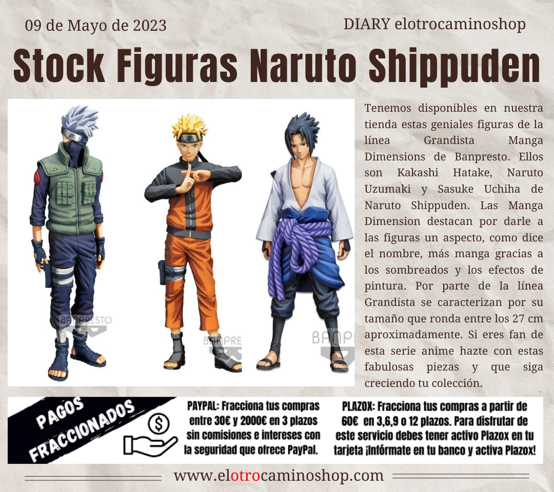 Stock Figuras Naruto Shippuden