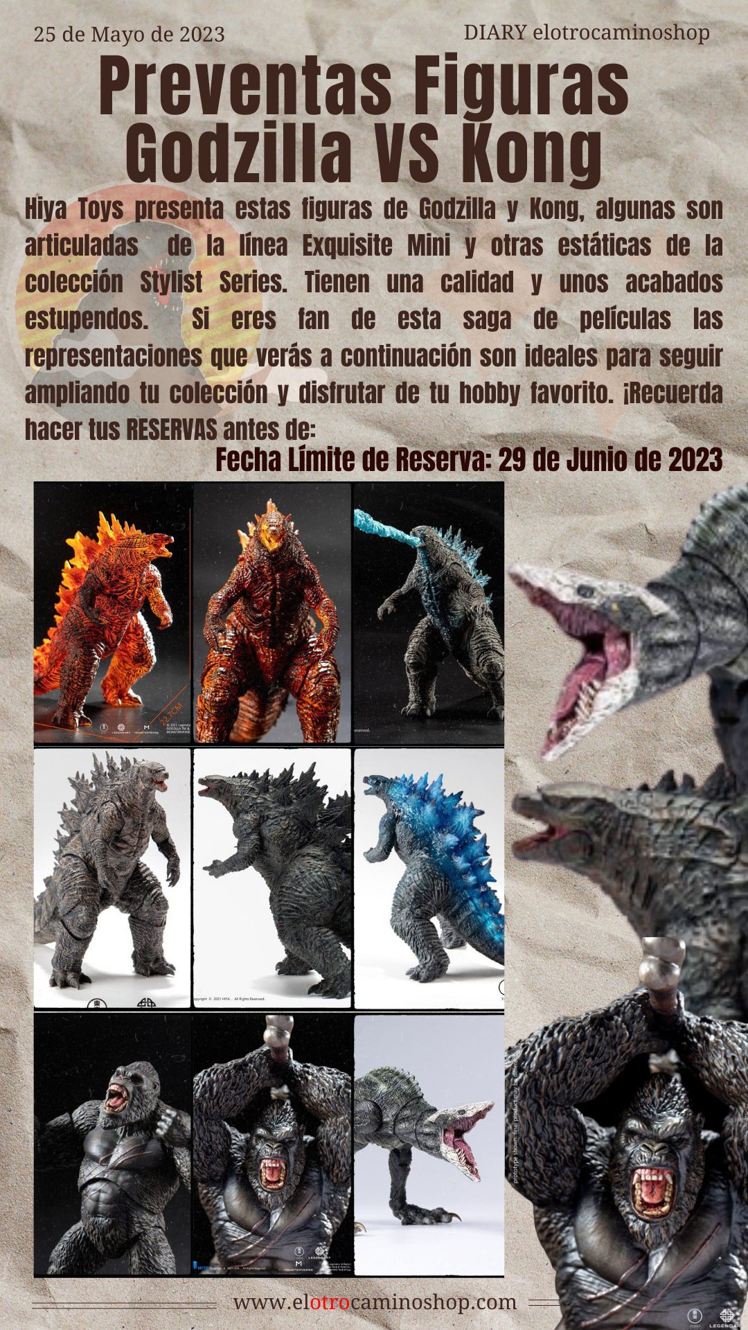 Figuras Godzilla