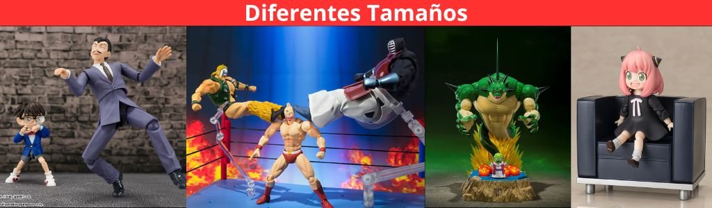 Diferentes tamaños SH Figuarts