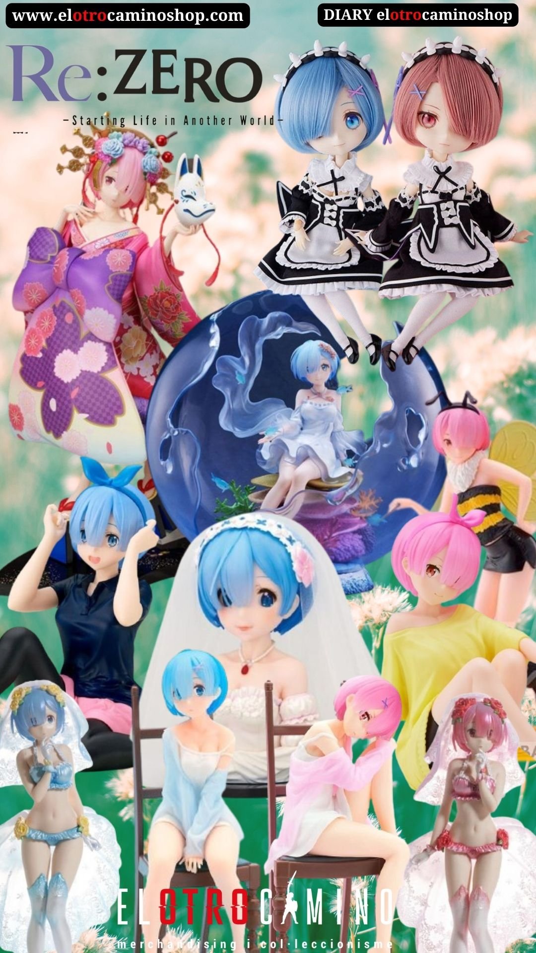 figuras re zero starting life in another world rem ram