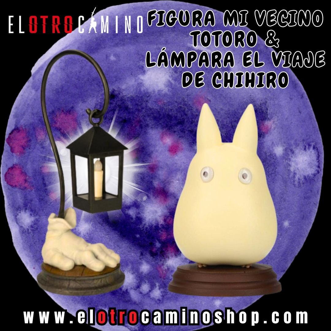 Figura Totoro y lámpara El Viaje de Chihiro