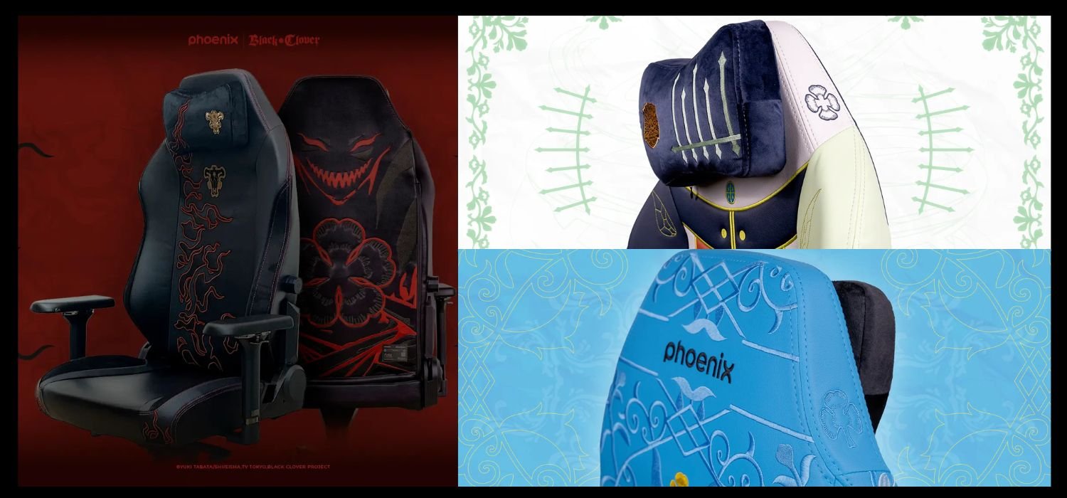 sillas gaming phoenix black clover