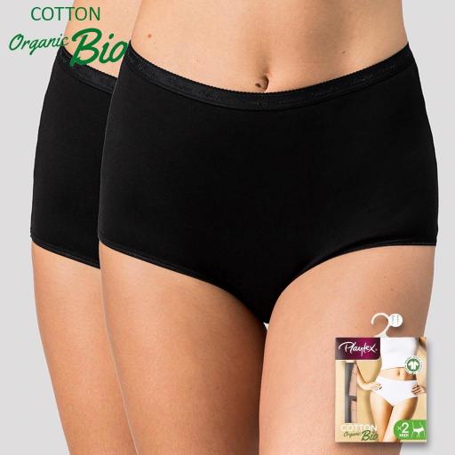 Braga Mujer alta pack x2 Algodón BIO Playtex [0]