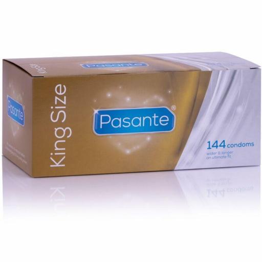 PASANTE - PRESERVATIVOS KING MS LARGOS Y ANCHOS CAJA 144 UNIDADES [0]