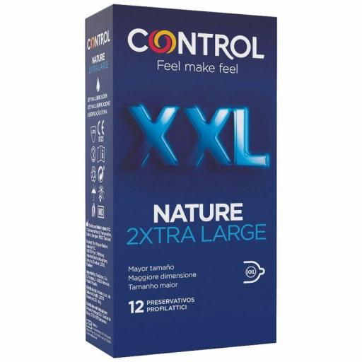 CONTROL - NATURE 2XTRA LARGE PRESERVATIVOS XXL - 12 UNDS [0]