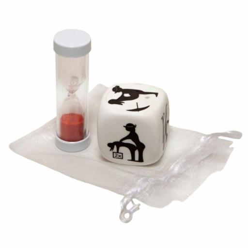 DIABLO PICANTE - DADO DE POSTURAS CON RELOJ DE ARENA [0]